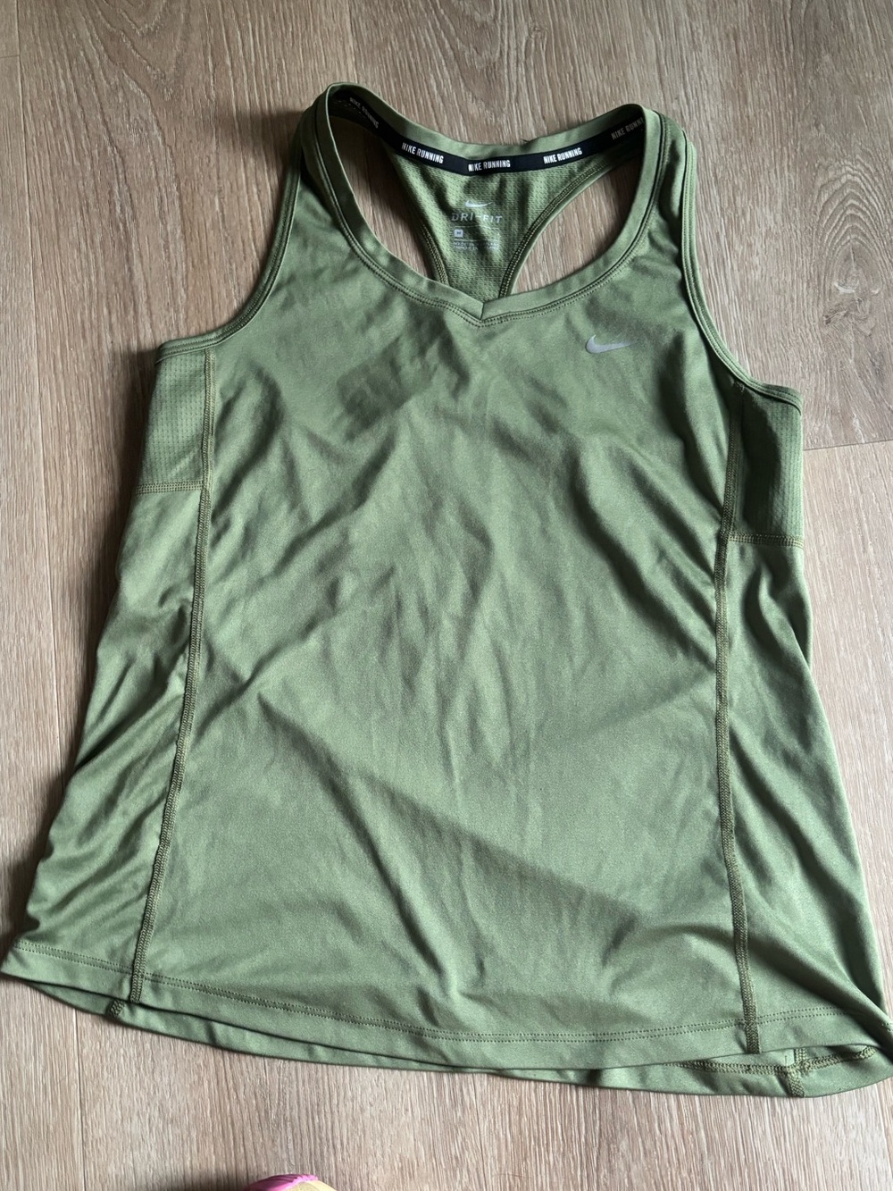 Nike running dry fit Olive Performance Racerback Tank Top